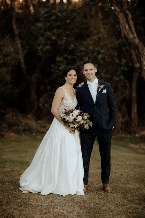 Real Weddings | Vinka Design | Real Brides Wearing Vinka Gowns | Lauren and Martyn outdoor portrait