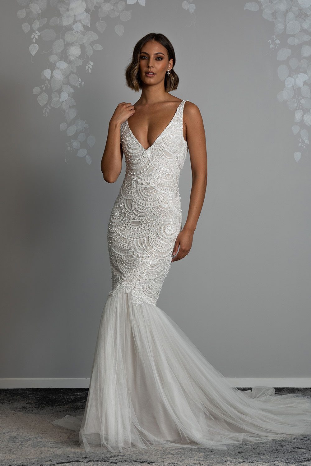 Carlotta | Vinka Design | V-Neck Beaded 