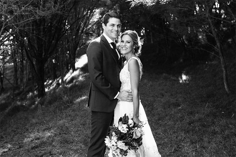 Testimonials | Vinka Design | Real Bridal Reviews from Our Clients | Helena and Tim portrait in black and white