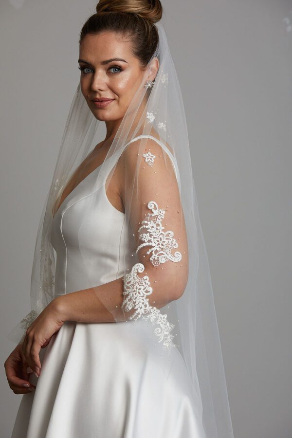 Vinka Design Bridal Accessories - Bridal veil - Marcella - custom made veil available from Vinka Design Auckland bridal store.