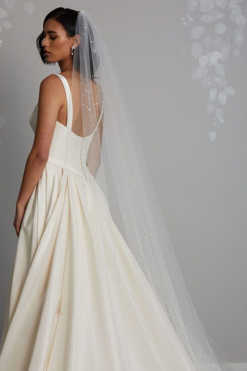 Vinka Design Bridal Accessories - Bridal veil - Alia - custom made veil available from Vinka Design Auckland bridal store.