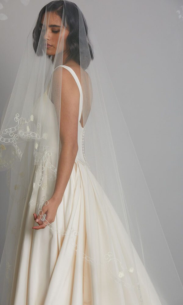 Vinka Design Bridal Accessories - Bridal veil - Emilia - custom made veil available from Vinka Design Auckland bridal store.