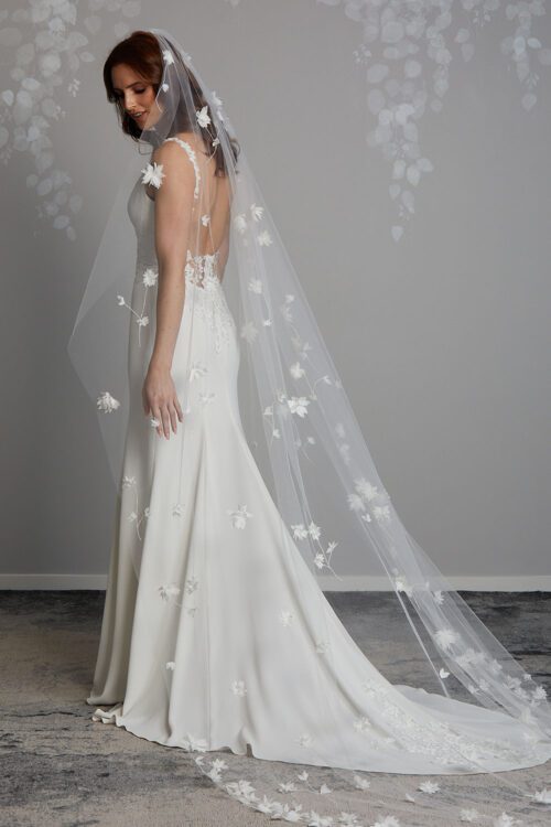 Vinka Design Bridal Accessories - Bridal veil - Lily - custom made veil available from Vinka Design Auckland bridal store.