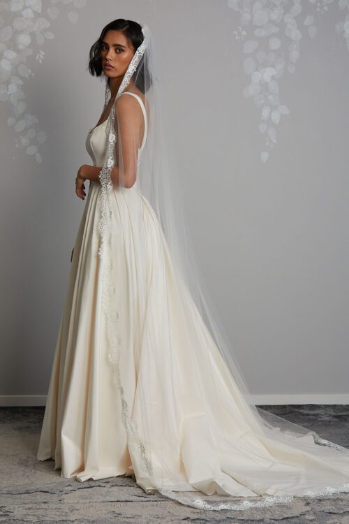 Vinka Design Bridal Accessories - Bridal veil - Sienna - custom made veil available from Vinka Design Auckland bridal store.