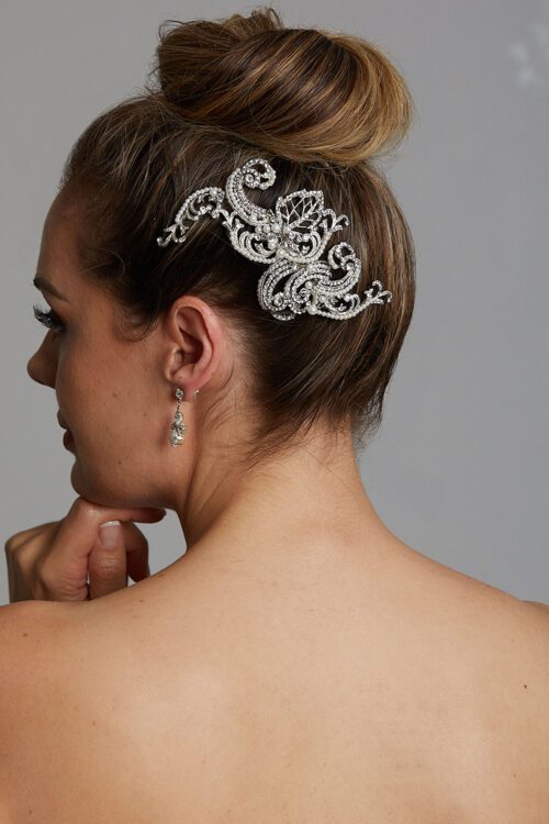 Vinka Design Bridal Accessories - Bridal headpiece - Mabel - custom made headpiece available from Vinka Design Auckland bridal store.