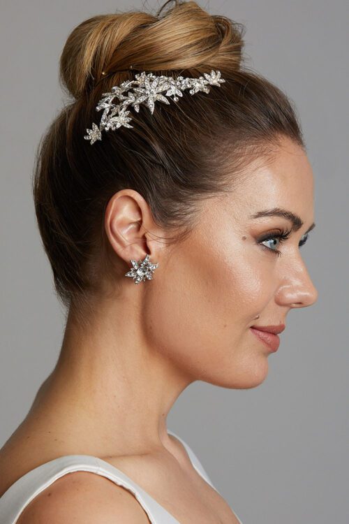 Vinka Design Bridal Accessories - Bridal headpiece - Nyla - custom made headpiece available from Vinka Design Auckland bridal store.
