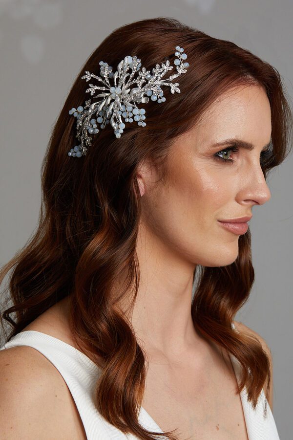 Vinka Design Bridal Accessories - Bridal headpiece - Pricilla - custom made headpiece available from Vinka Design Auckland bridal store.